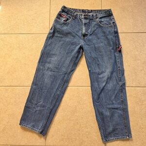 U.S. Polo Assn. Since 1890 Blue Jeans Mens 38x32 Carpenter Straight Leg